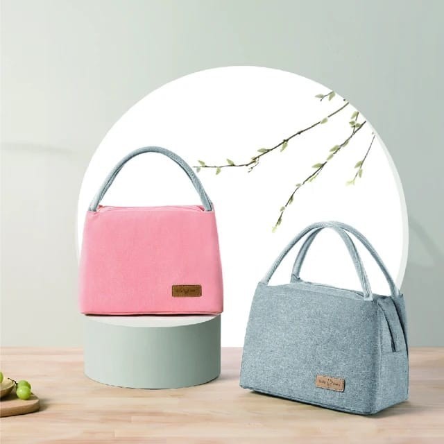Tas Lunch Bag Bekal Thermal Aesthetic Kids Adult Lunch Bag Cooler Bag Ukuran Medium Dan Large