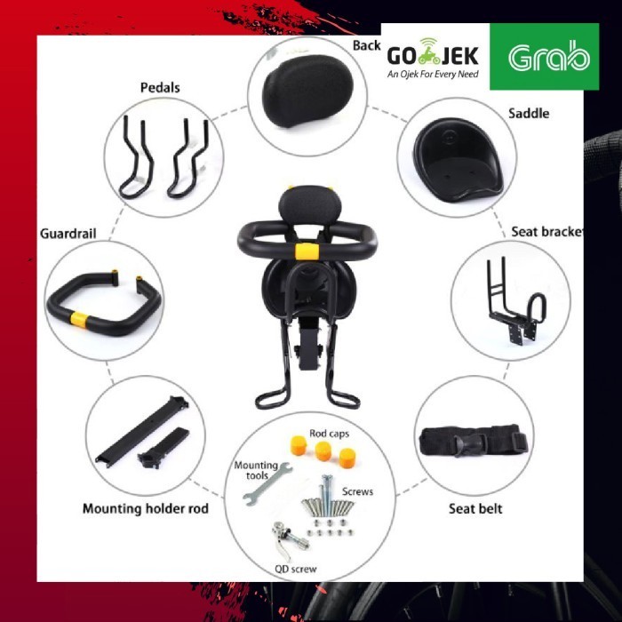 Terlaris Boncengan Depan Anak Sepeda - Lixada Child Safety Front Seat