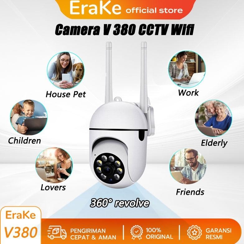 [DISKON] CCTV Tanpa Kabel V380 CCTV Wifi Mini Tersembunyi Tanpa Kabel Kamera CCTV Outdoor Full HD IP