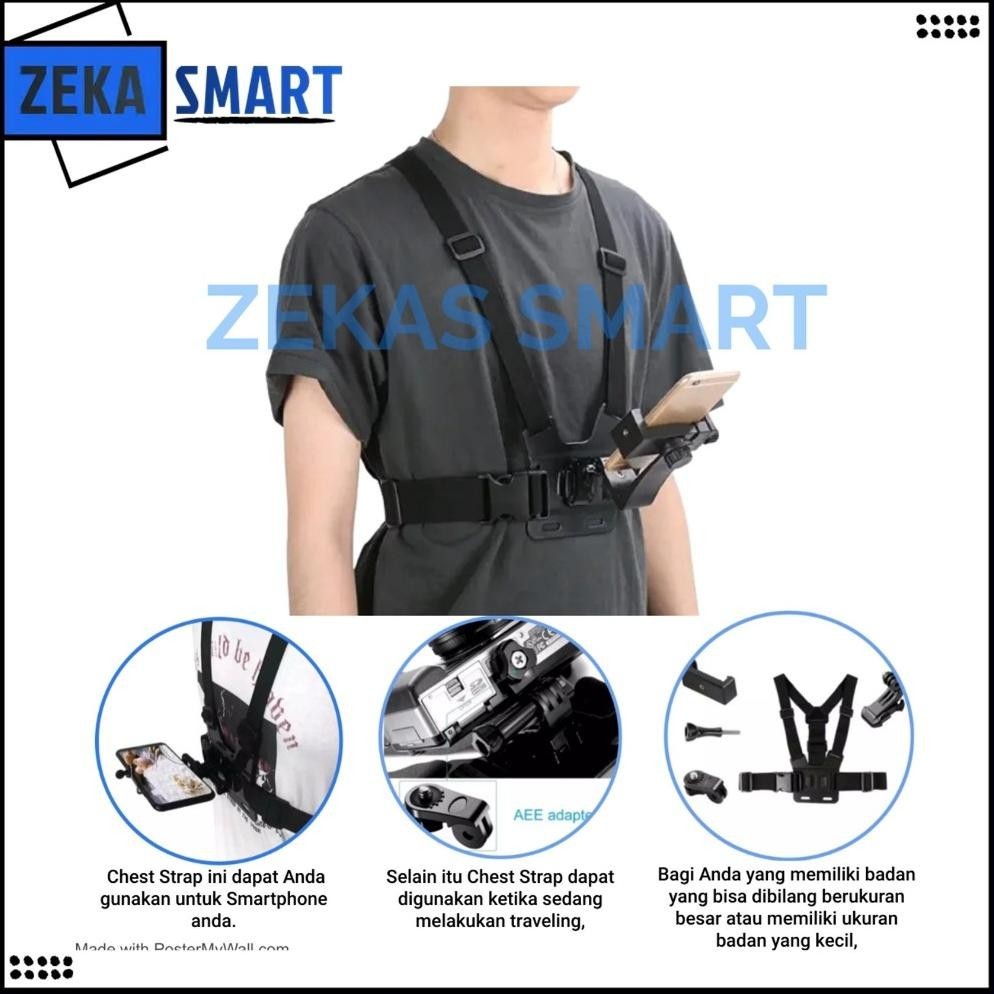 Murah Strap Dada Hp Smartphone Body Chest Strap Mounting Action Gratis Ongkir