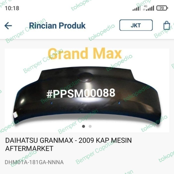 Kap Mesin Grand Max Good Quality