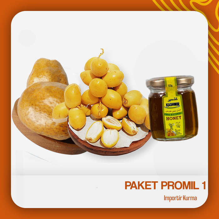 

------] PREORDER - PAKET PROMIL HEMAT 1 (KURMA MUDA, BUAH ZURIAT, MADU)