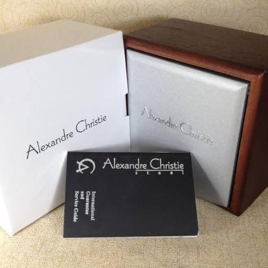 Jam Tangan Pria/Wanita Original Alexandre Christie AC8613 Full Black
