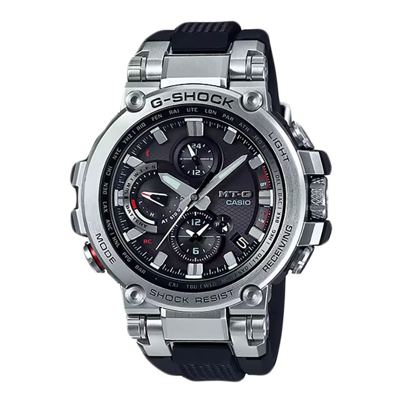 Jam Tangan Pria Casio G-Shock MTG-B1000-1ADR MTG-B1000 MTGB1000 Tough Solar Black Dial Black Resin B