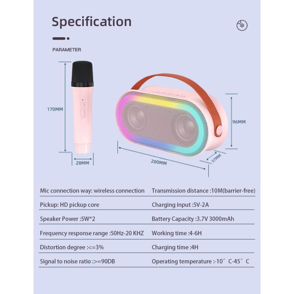 Paling Laris Speaker Karaoke Bluethoot Bass P2 Microphone Premium Terlaris