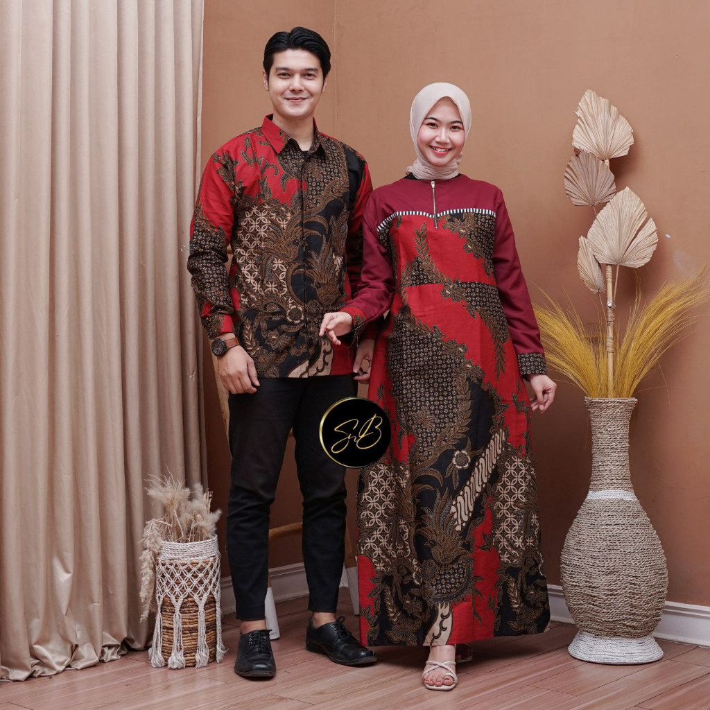 Gamis Couple Pasangan 2024 Ibu Anak Perempuan Sarimbit Keluarga Pakaian Set Setelan Cupel Wanita Dew