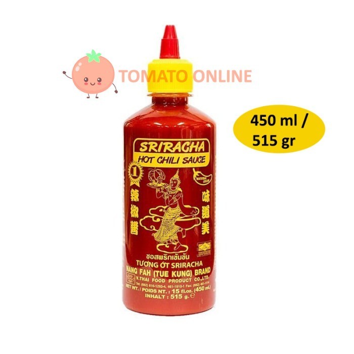 

Sri Racha Sriracha Hot Chili Sauce Nang Fah Nangfah 450Ml 450 Ml 515Gr