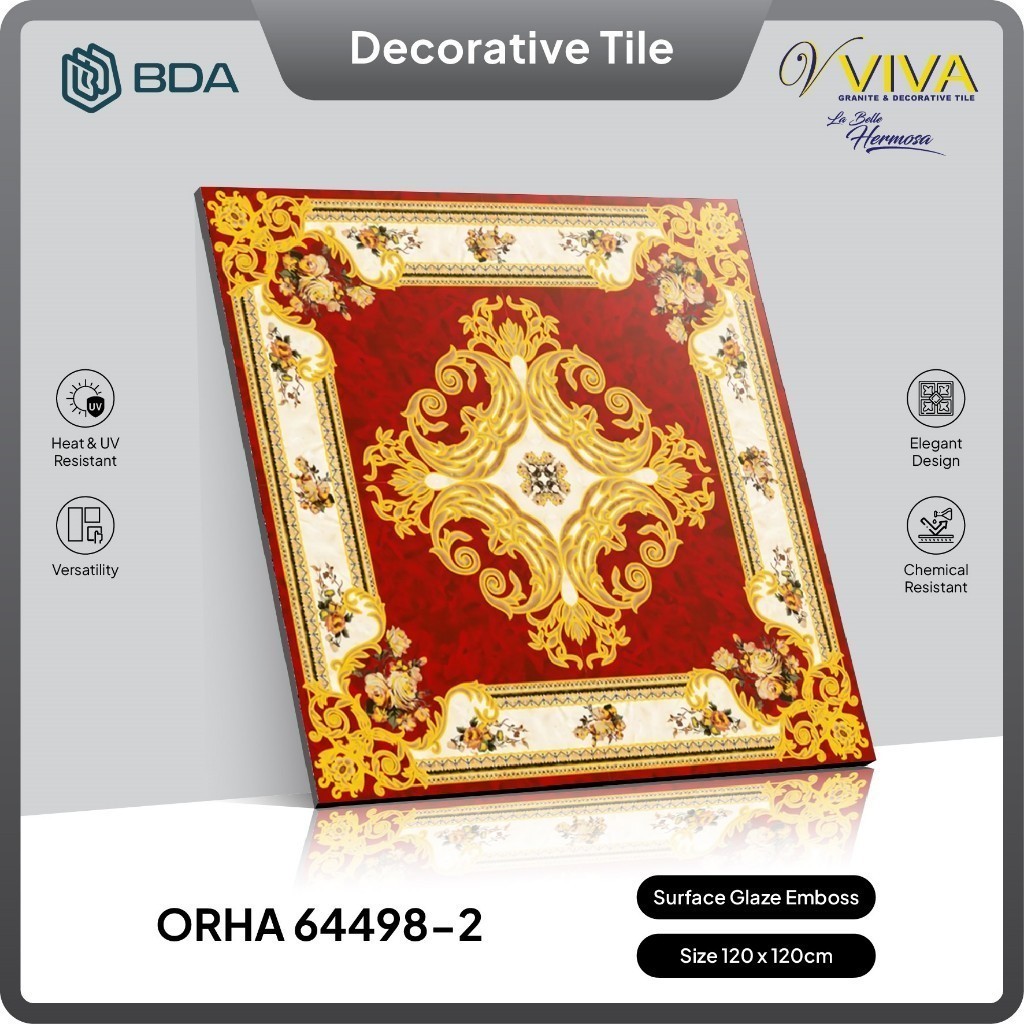 BDA Granite Tile Keramik Granit Pola Lantai Dinding Dekorasi 120x120 64498