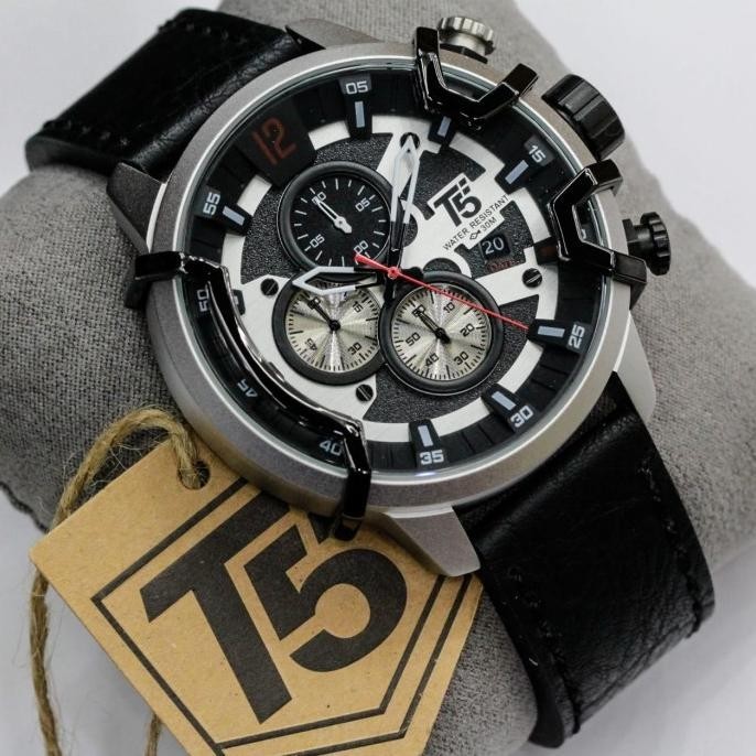 Jam Tangan Pria Original T5 H 3819G Brown Rosegold