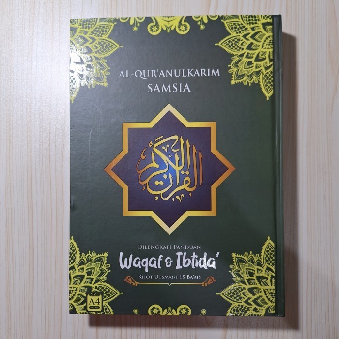 

Al-Quran Samsia Uk A4 HVS Putih 2 Warna Alquran 15 Baris Khot Utsmani