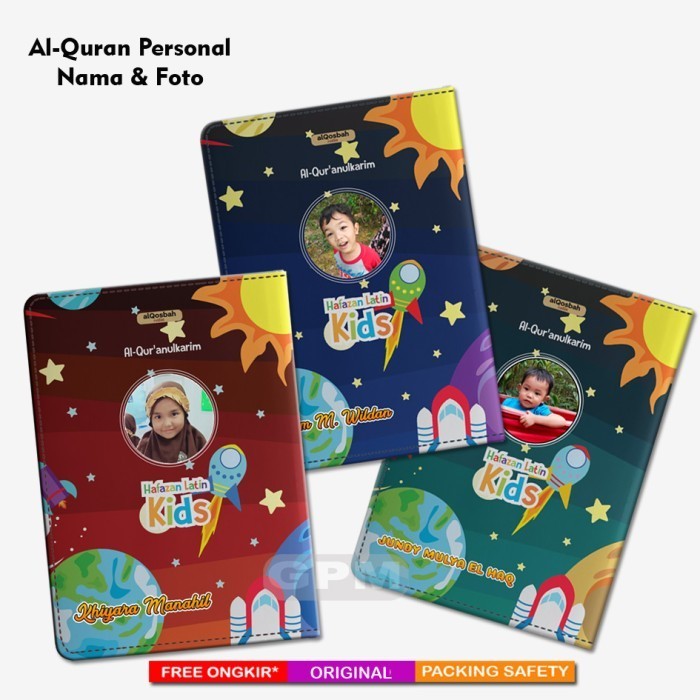 

Al-Quran Hafalan Hafazan Cover Custom untuk Anak A5 Bahan Satin