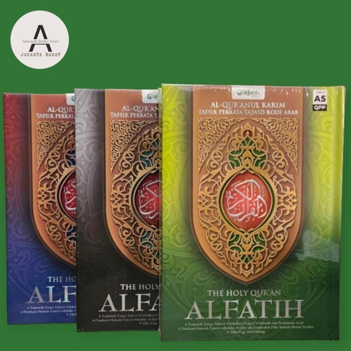 

Alquran Alfatih Ukuran A5, Al Quran Al Fatih Terjemah Latin