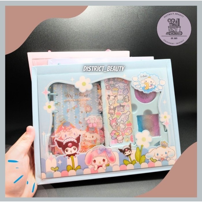 

JURNAL 7 IN 1 SANRIO PREMIUM HAMPERS BOX JOURNALING SET SANRIO