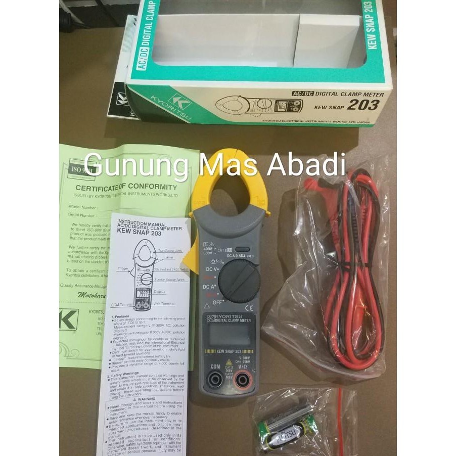 Kyoritsu 203 Tang Ampere Ac/Dc
