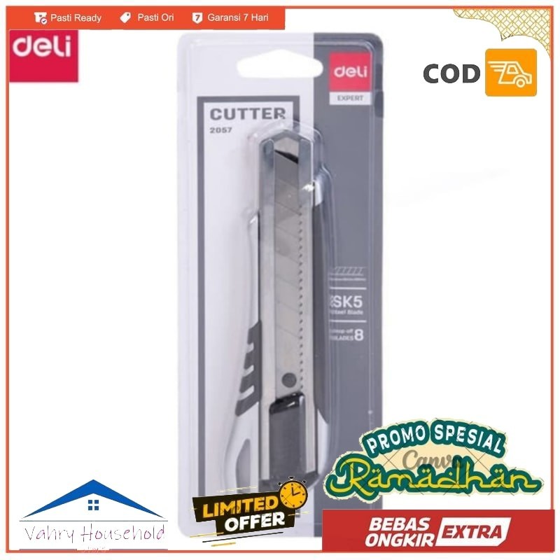 

DELI CUTTER 2057 CUTTER BESAR Pisau Baja Pisau Saja Tanpa Refill