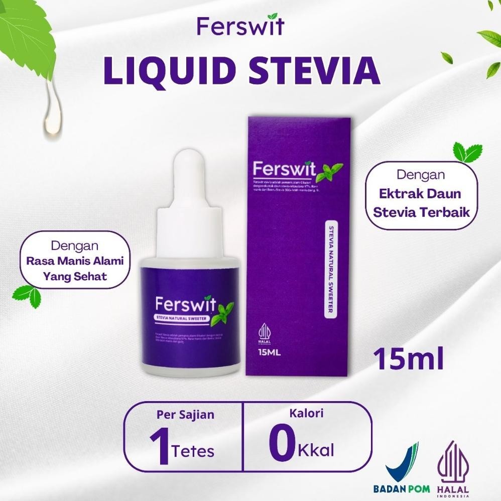 

Terbaru Ferswit Stevia Alami Paket 5 Botol Pengganti Gula Tebu Dan Pemanis Buatan