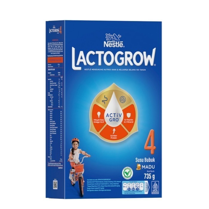 

LACTOGROW 4 Happynutri Susu Pertumbuhan 3-5 Tahun Madu 735 g