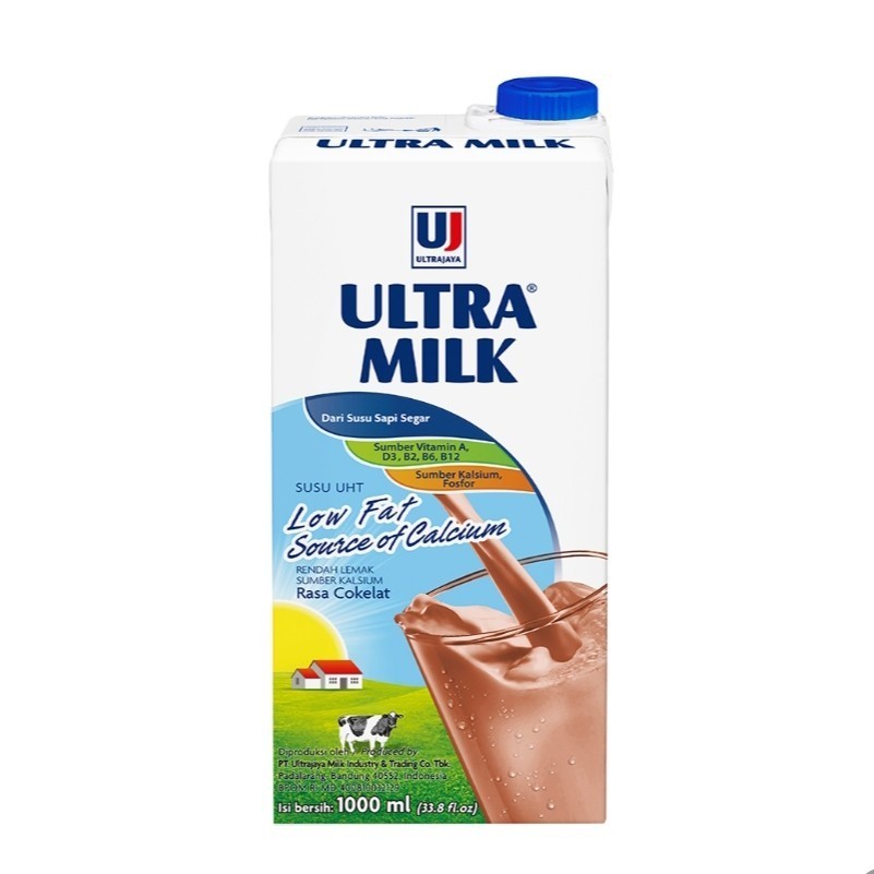 

ULTRA MILK Susu UHT Low Fat Cokelat 1 L
