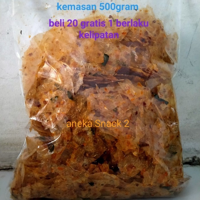 

Keripik Kaca Pedas/ Beledag 500Gram