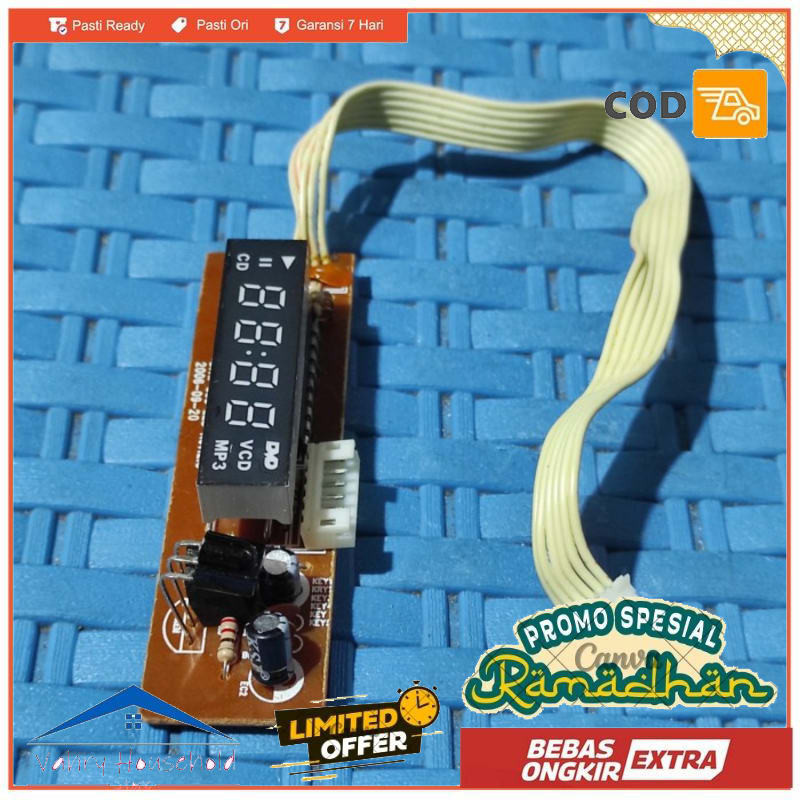 MODUL LCD PANEL INFRARED REMOTE GMC 808A DVD PLAYER PORTABLE ORIGINAL