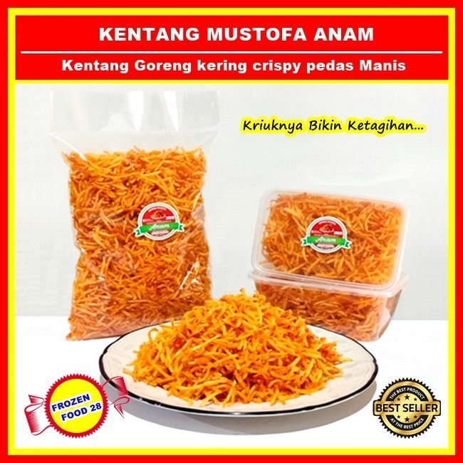 

Kering Kentang Mustofa 500 Gram, Kentang Goreng Pedas Manis