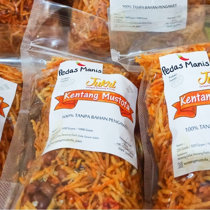 

Kentang Mustofa Teri Kacang Jukri / Kentang Kering Teri Kacang 250 Gr