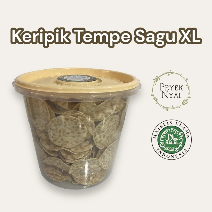 

TERPERCAYA Peyek Nyai Keripik Tempe Sagu (XL)