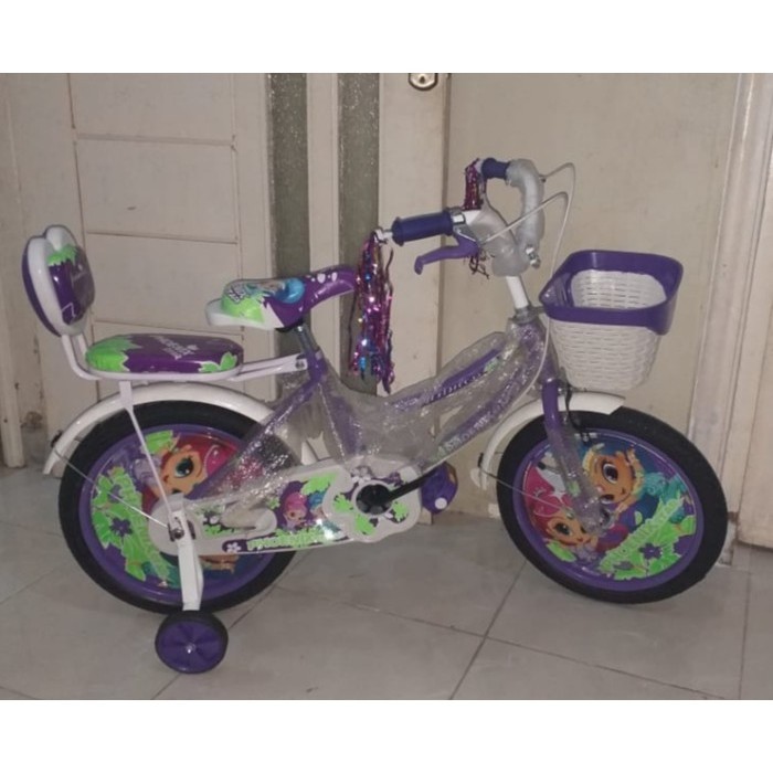 Sepeda Anak Perempuan 18 Inch Keranjang Phoenix Star Bonus Pompa Ban