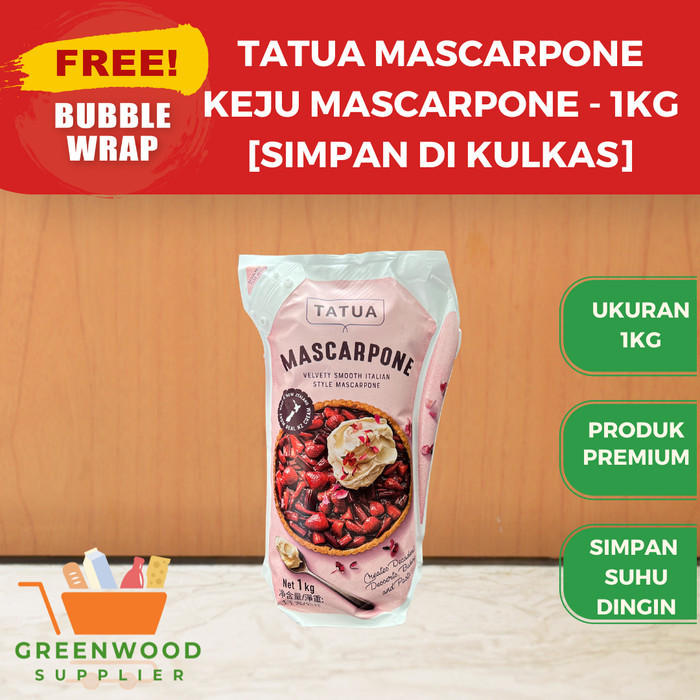 

Tatua Mascarpone / Keju Mascarpone - 1Kg Halal
