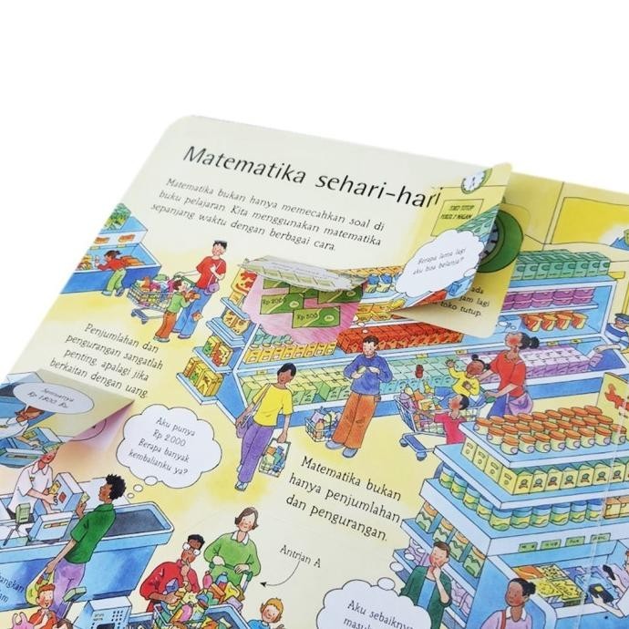 [Promo] Lift Flap See Inside Matematika Usborne Bahasa Indonesia Erlangga