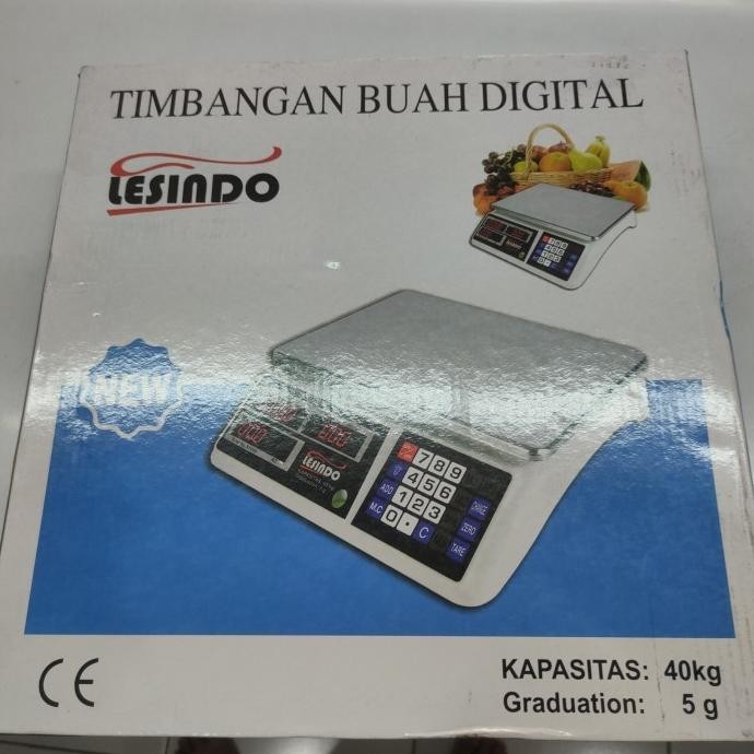 [Ready Stock] Timbangan Buah Digital 30Kg Merk Lesindo