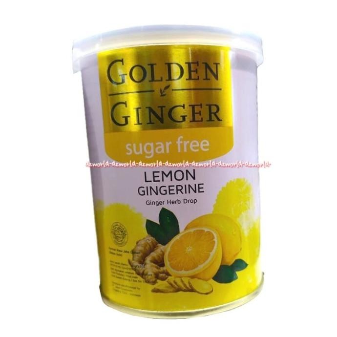 

Golden Ginger Free Sugar Lemon Ginger Permen Jahe 150gr Permen Herbal GLM