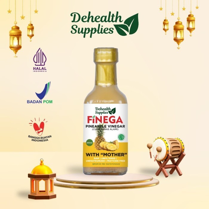 

FINEGA CUKA NANAS 250ml Kemasan Kaca