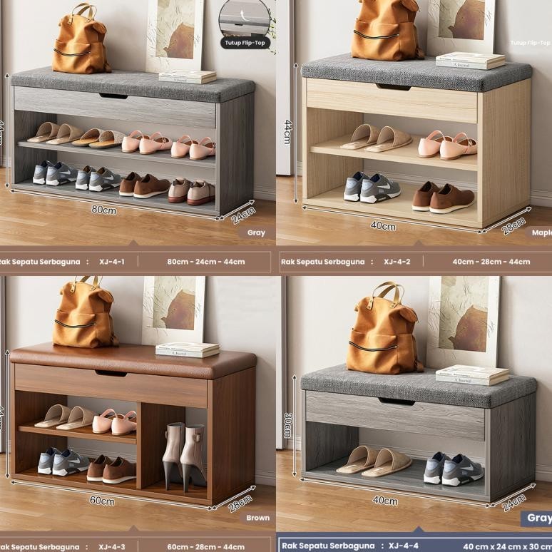 Lemari Sepatu Dengan Tempat Duduk Lemari Sepatu Kayu / Rak Sepatu Kabinet Bangku Rak Sepatu Sederhan