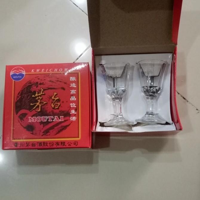 [Ready] Gelas Arak Kristal Moutai , Klasik Khas Tiongkok (1 Psg) Ukuran 10 Ml