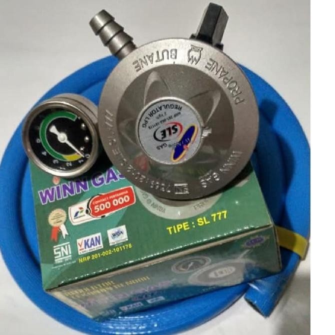 [New] Regulator Matic Biogas Winn Gas W 777 M Selang Gas Lpg 700 Psi Asli Dn