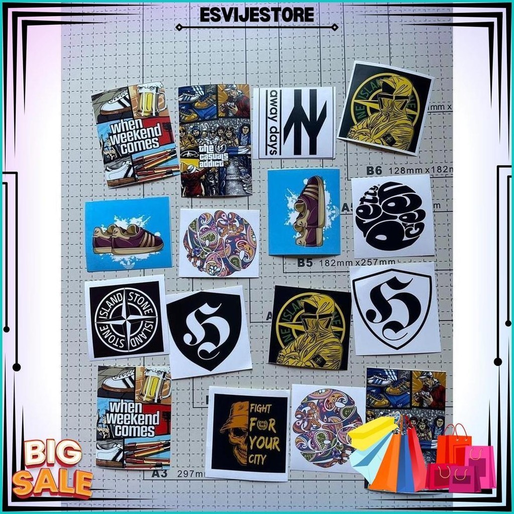 

Stiker 30 Pcs Random Sticker Casual Ultras Firm Stiker Brand Sticker Brand Local Best Seller