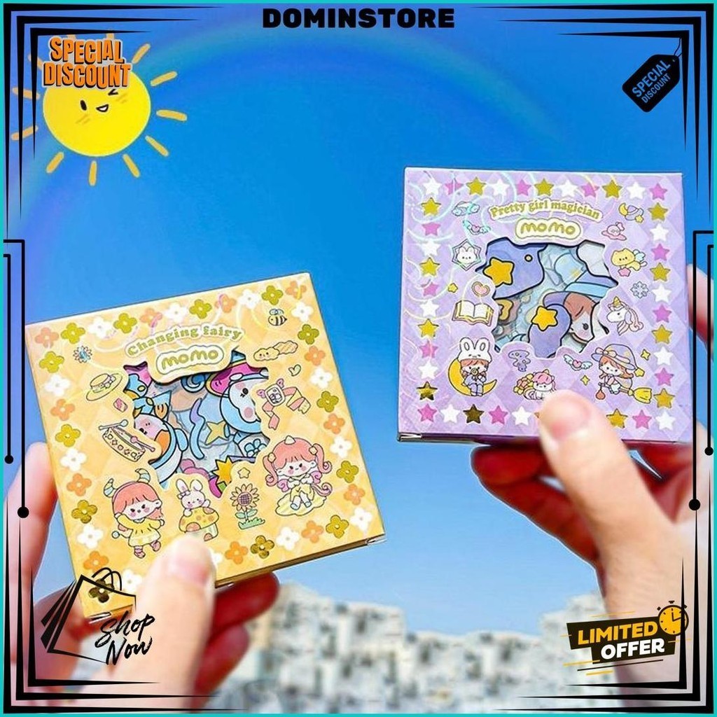 

Momo Stiker Korea Lucu Isi 100 Lembar Sticker Deco Aesthetic / Bujo /Scrapbook Momo Girl Sticker Tumbler / Binder / Case Hp / Diary / Diy Cod