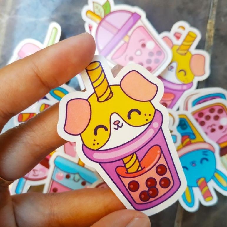 

Sticker Set Boba Waterproof Murah / Stiker Estetik / Sticker Tumblr / Stiker Lucu Isi 16 Pcs Gratis Ongkir