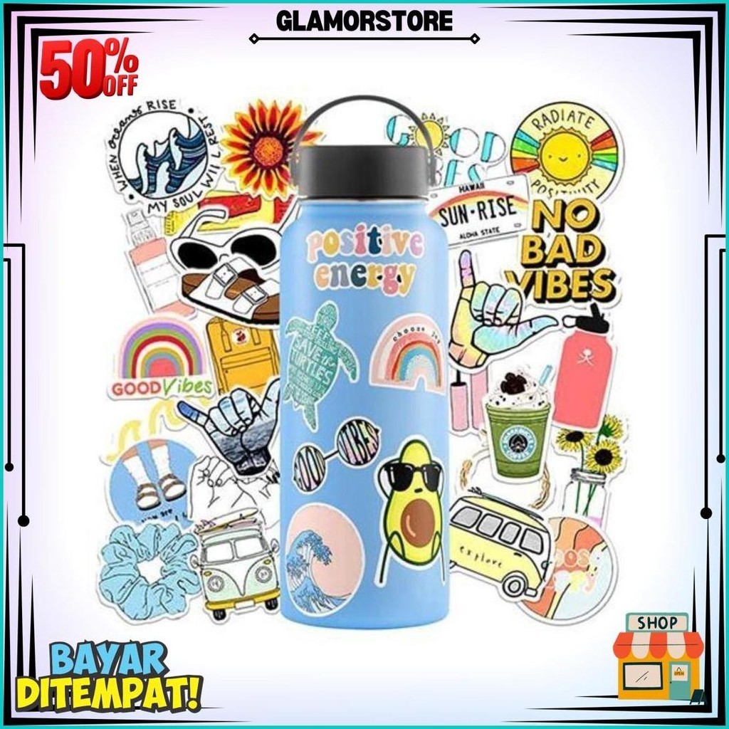 

Termurah 110 Pcs Sticker Random Aesthetic Anti Air Untuk Laptop Case Tumbler Koper Hp Helm Gelas Mainan Gratis Ongkir