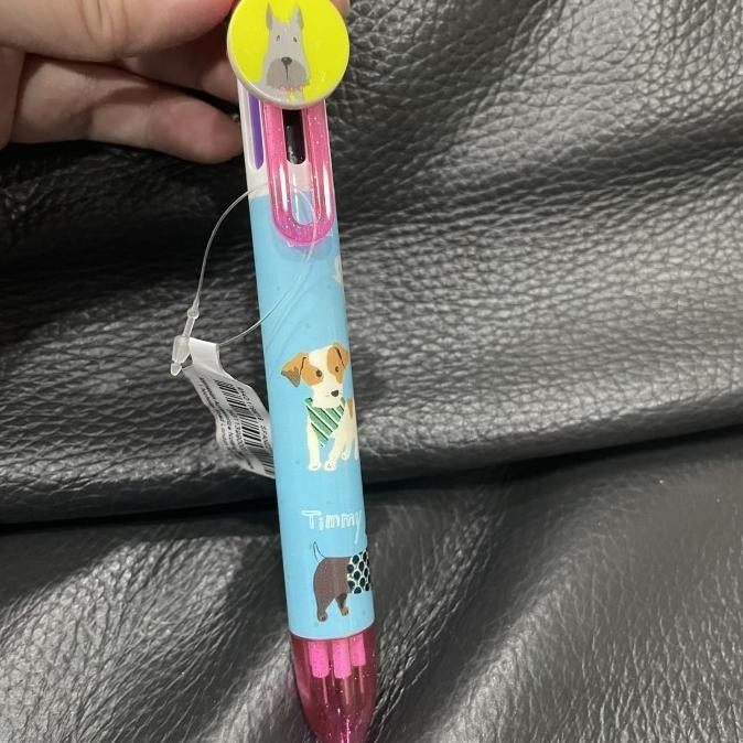 

poppy timmy 6 colour pen / bolpen 6 warna motif anjing