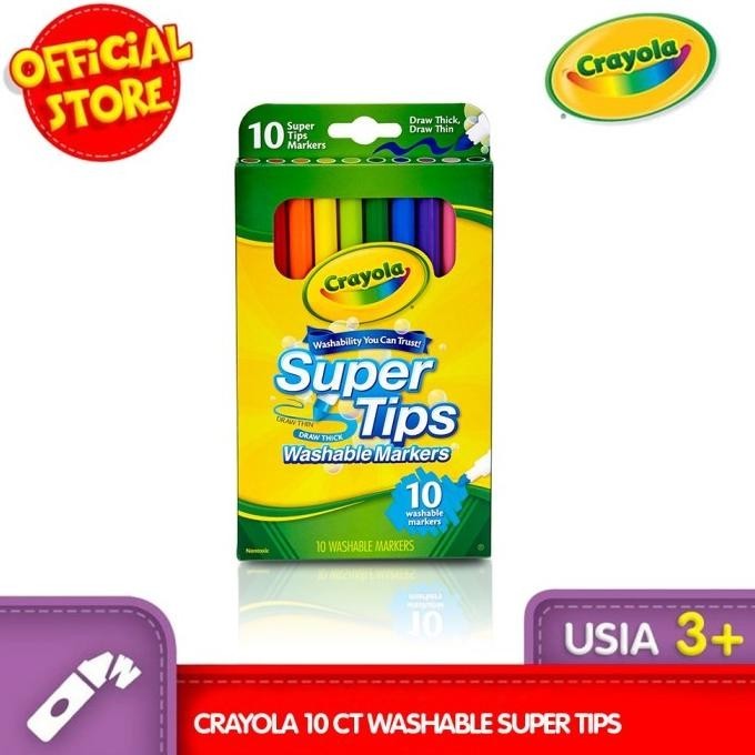 

CRAYOLA 10 Ct. Super Tips Washable Markers