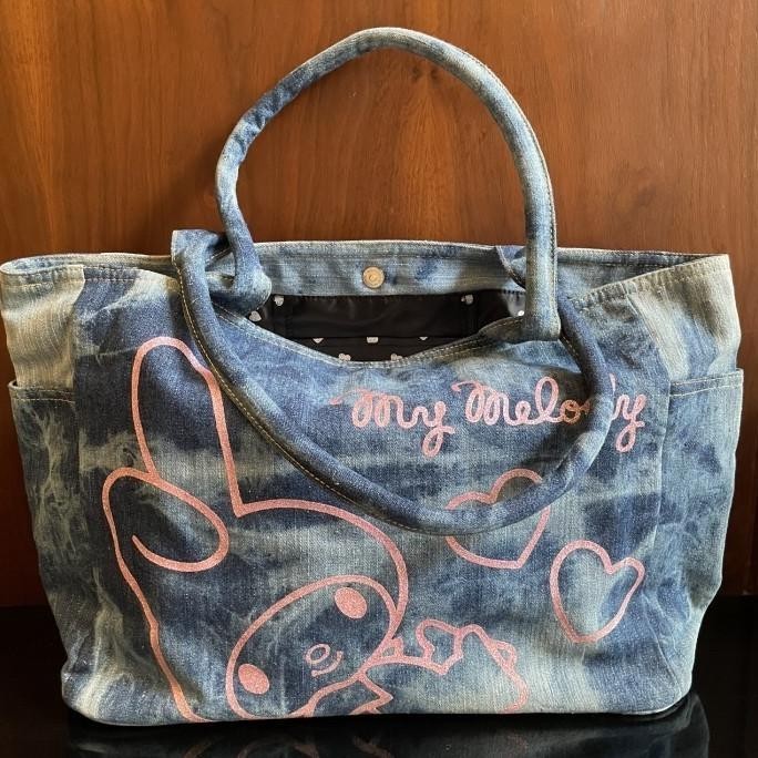 my melody jeans tote bag / tas jeans my melody / sanrio jeans bag