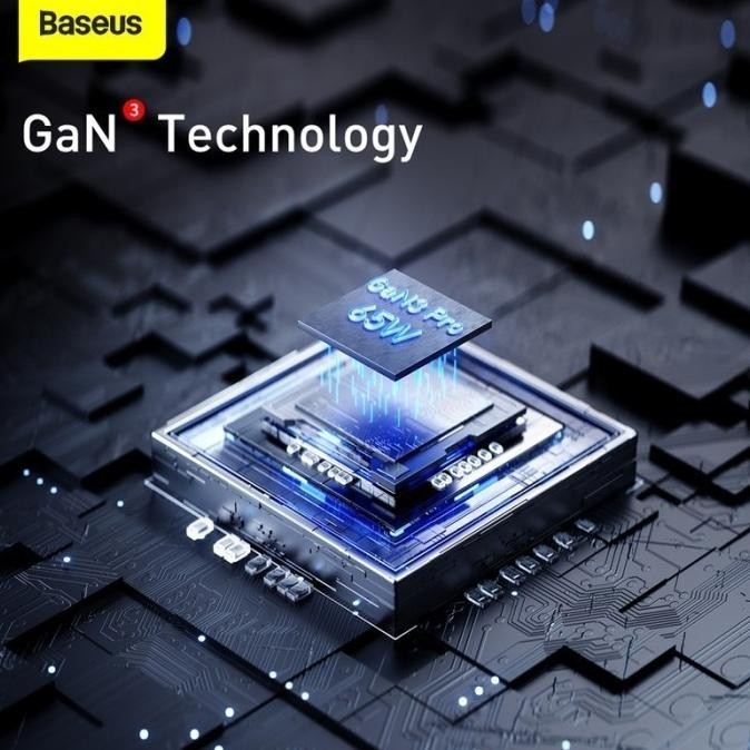 BASEUS KEPALA CHARGER 65W GAN3 FAST CHARGING LAPTOP USB TYPE C 4IN1 65W PRO