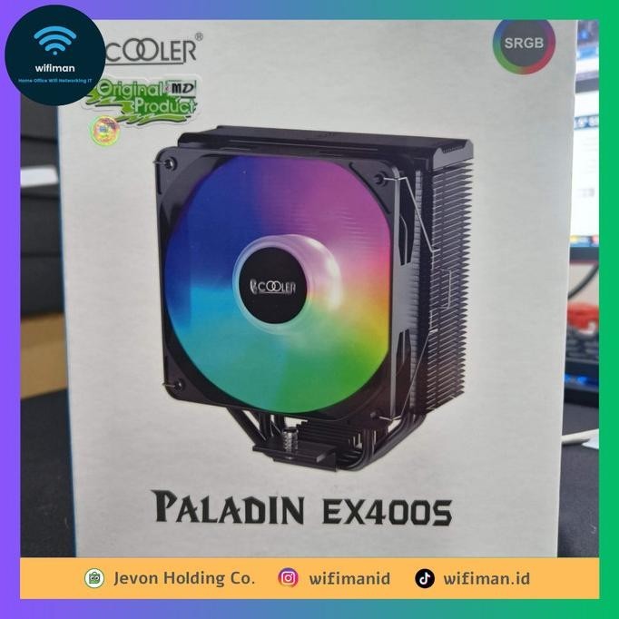 Pccooler Paladin Ex400S Srgb Cpu Cooler Intel 1700 Amd Am5 Rgb Hsf Terbaru