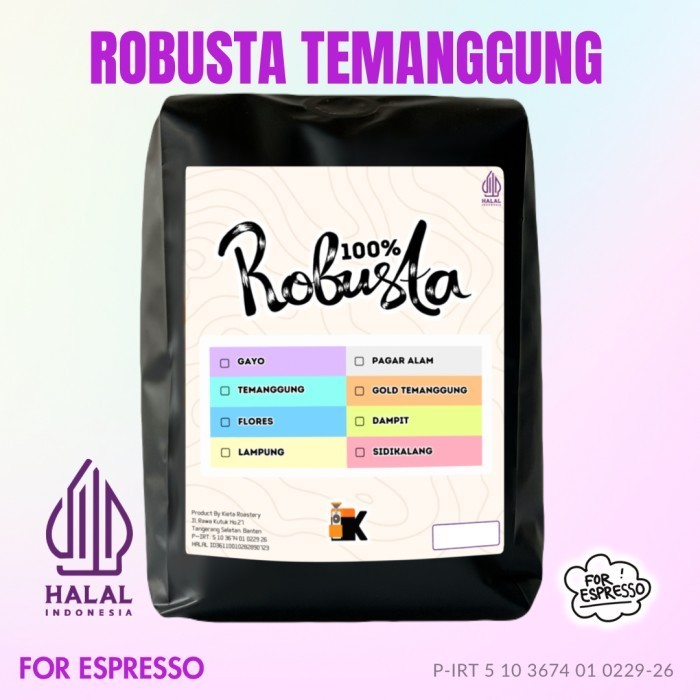 

Kopi Robusta Temanggung / Es Kopi Susu Blend / Espresso Blend