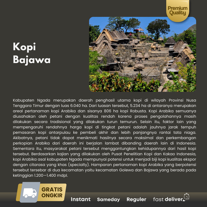 

Northsider Kopi Arabika Flores Bajawa Fully-Washed Coffee