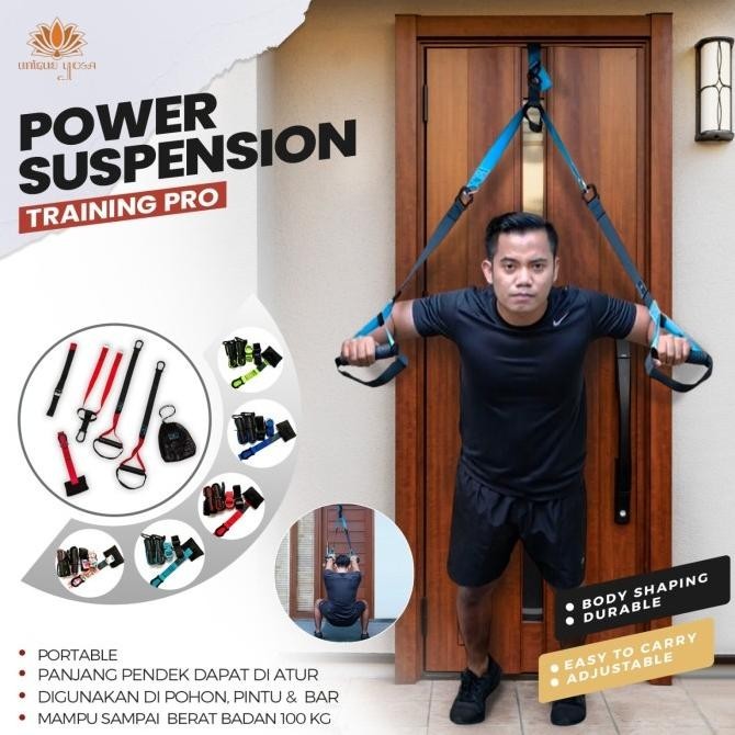 BEBAS ONGKIR - Trx Suspension Training Fitness Yoga Workout / Alat Olahraga / TRX PRO