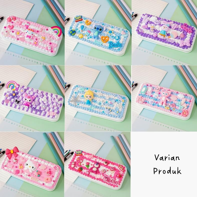 

Jk-54 Diy Pencil Case Menghias Kotak Pensil 3D Kyutocream Diy Deco Cream Kit / Diy Kotak Pensil Cream Glue Set Prakarya Mainan Edukasi Anak / Stationery Handmade Gratis Ongkir