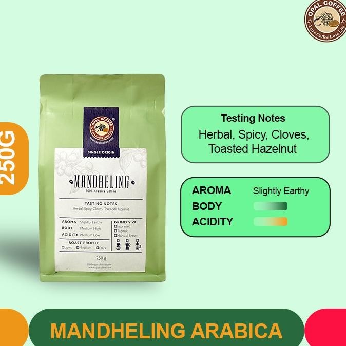 

Opal Coffee - Mandheling Arabica Roasted Beans 250G